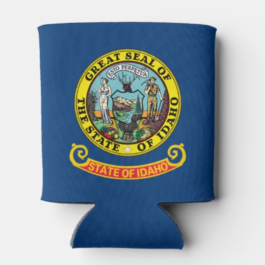 Vlag van Idaho Blikjeskoeler (Achterkant)