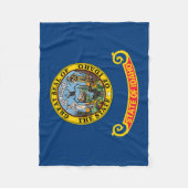 Vlag van Idaho Fleece Deken (Voorkant)