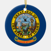 Vlag van Idaho Keramisch Ornament (Voorkant)