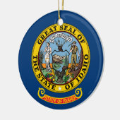 Vlag van Idaho Keramisch Ornament (Links)