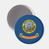 Vlag van Idaho Magneet (Voorkant / Achterkant)