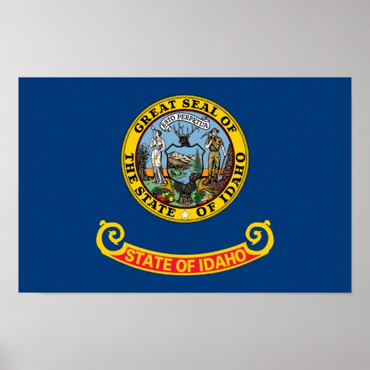 Vlag van Idaho Poster (Voorkant)