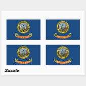 Vlag van Idaho Rechthoekige Sticker (Vel)