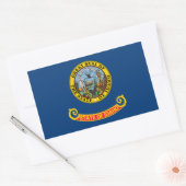 Vlag van Idaho Rechthoekige Sticker (Envelop)