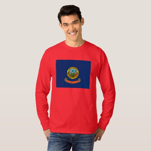 Vlag van Idaho-staat T-shirt (Voorkant volledig)