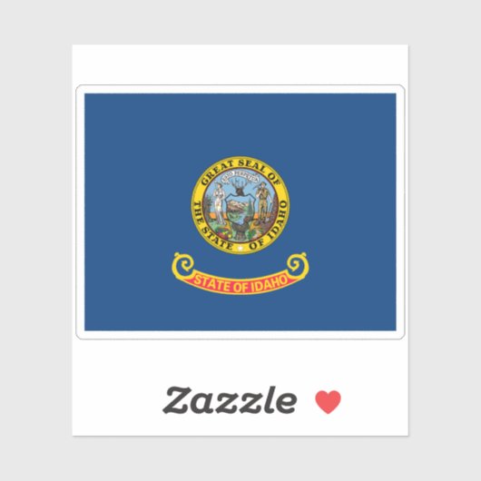Vlag van Idaho Sticker (Vel)