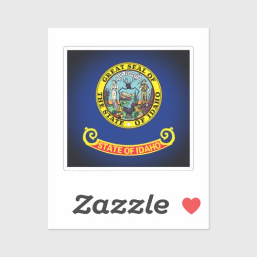 Vlag van Idaho Sticker (Vel)