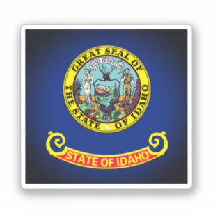Vlag van Idaho Sticker