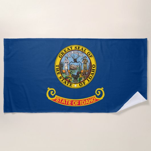 Vlag van Idaho Strandlaken (Voorkant)