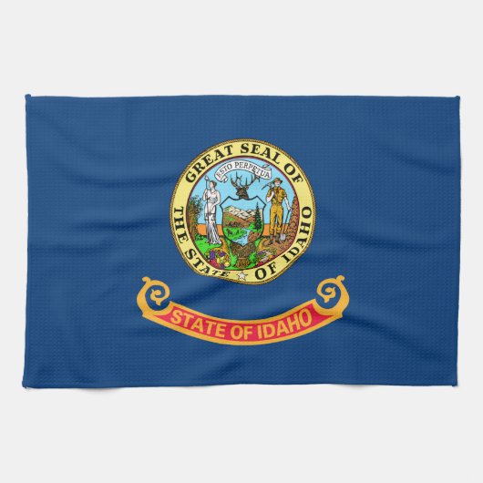 Vlag van Idaho Theedoek (Horizontaal)