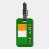Vlag van Ierland Bagagelabel (Voorkant verticaal)