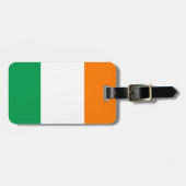 Vlag van Ierland Bagagelabel met lederriem (Voorkant horizontaal)