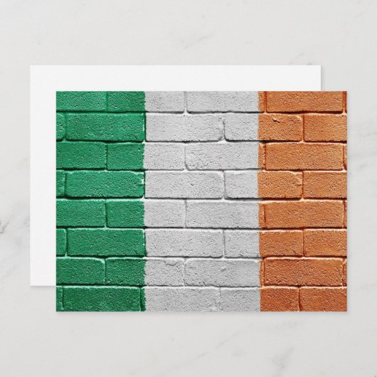 Vlag van Ierland Briefkaart (Voorkant / Achterkant)