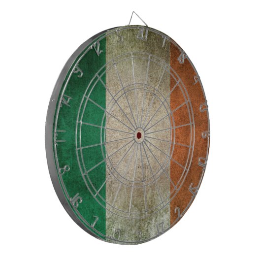 vlag van Ierland Dartbord (Voorkant Links)