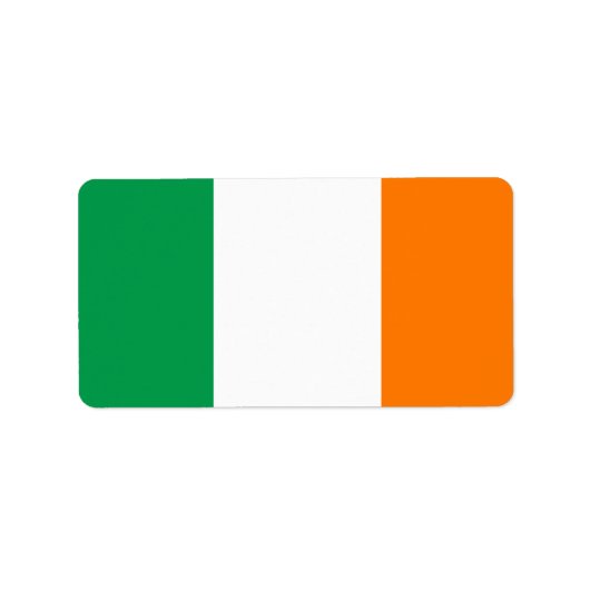 vlag van Ierland Etiket (Voorkant)