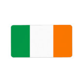 vlag van Ierland Etiket (Voorkant)