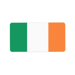 Vlag van Ierland Etiket