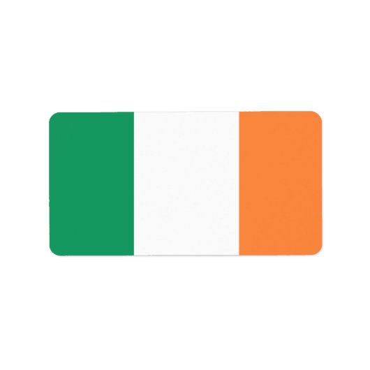 Vlag van Ierland Etiket (Voorkant)