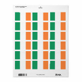 Vlag van Ierland Etiket (Full Sheet)