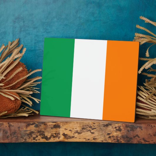 Vlag van Ierland Fotoplaat (Zijkant)
