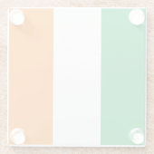 Vlag van Ierland Glazen Onderzetter (Achterkant)