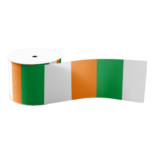 Vlag van Ierland Grosgrain Lint (Spoel)