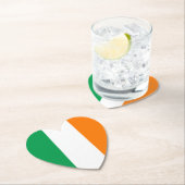 Vlag van Ierland Hart Kartonnen Onderzetters (Insitu)