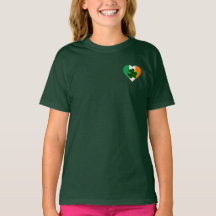 Vlag van Ierland Hart met Shamrock St. Patrick