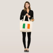 Vlag van Ierland Jumbo Canvas tas (Voorkant (model))