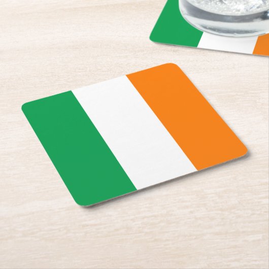 Vlag van Ierland Kartonnen Onderzetters (Schuin)