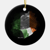 Vlag van Ierland Keramisch Ornament (Voorkant)