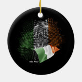 Vlag van Ierland Keramisch Ornament (Achterkant)
