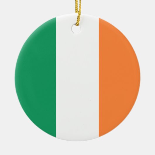 Vlag van Ierland Keramisch Ornament (Voorkant)