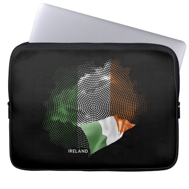Vlag van Ierland Laptop Sleeve (Voorkant)