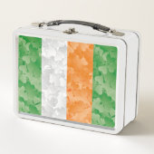 Vlag van Ierland met een shamrockpatroon (Voorkant)