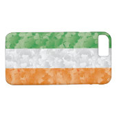 Vlag van Ierland met een shamrockpatroon Case-Mate iPhone Case (Achterkant (Horizontaal))