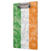 Vlag van Ierland met een shamrockpatroon Klembord (Links)