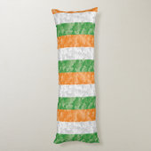 Vlag van Ierland met een shamrockpatroon Lichaamskussen (Achterkant (Verticaal))