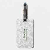 Vlag van Ierland met het shamrockpatroon Luggage T Bagagelabel (Achterkant verticaal)