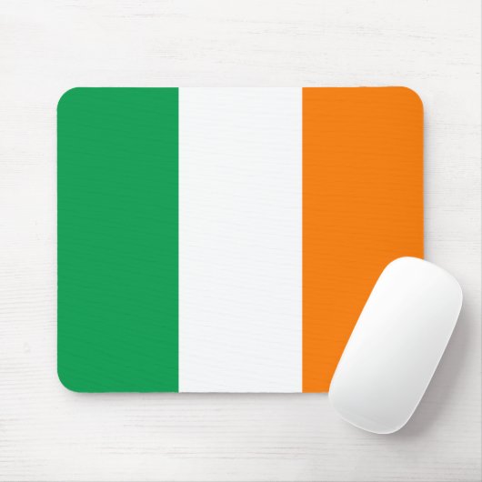 Vlag van Ierland Mousepad Muismat (Met muis)