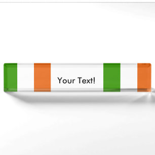 Vlag van Ierland Naambordje
