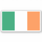 Vlag van Ierland op maat gesneden Sticker (Voorkant)