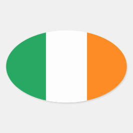 Vlag van Ierland Ovale Sticker