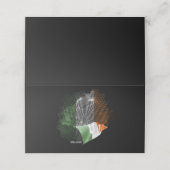 Vlag van Ierland Plaatskaartje (Buitenkant ongevouwen)