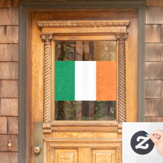 Vlag van Ierland Raamsticker (Huis Deur)