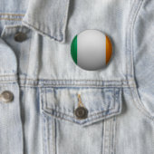 Vlag van Ierland Ronde Button 5,7 Cm (In situ)