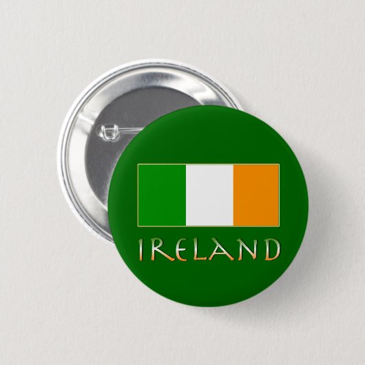Vlag van Ierland Ronde Button 5,7 Cm (Voorkant /achterkant)