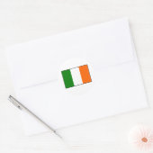 Vlag van Ierland Ronde Sticker (Envelop)