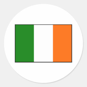 Vlag van Ierland Ronde Sticker