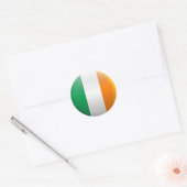 Vlag van Ierland Ronde Sticker (Envelop)